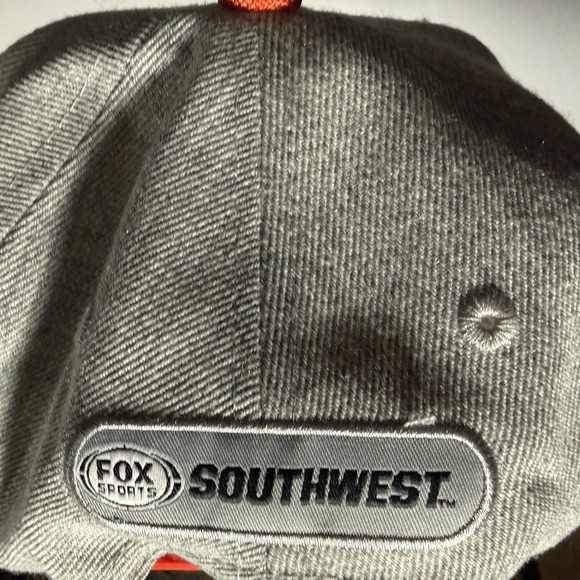 Texas Rangers Gray & Orange Snapback Hat – MLB Style – Melonwear Adjustable - Picture 4 of 5